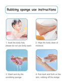 Kids Magic Bath Sponge Exfoliating Brush for Gentle Dead Skin Removal - Baby Body Scrubber & Massage Cleaning Tool